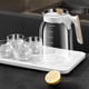 thumbnail image 5 of Jarra de agua de vidrio de gran capacidad con pico vertedor para té helado y bebidas frías, ideal para comidas familiares y de entretenimiento. Aestivo | Caqui | AESTIVO, 5 of 7