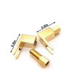 thumbnail image 4 of ZHAOCHENG Adaptador de conector banana a pala chapado en oro de 4 mm, conector de cable de altavoz de alta fidelidad, 4 piezas, 4 of 5