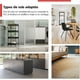 thumbnail image 5 of Juego de 4 ruedas para muebles de 1,5 - Ruedas de transporte con freno, máx. 25 kg por rueda - Ruedas giratorias para muebles de interior JM, 5 of 5