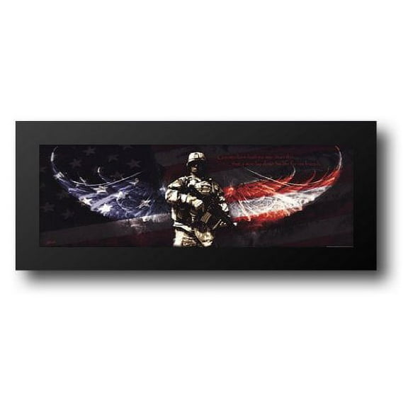 FrameToWall - No Greater Love 22x10 Framed Art Print by Bullard, Jason