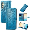 thumbnail image 1 of Funda Cartera FOXDOCK para Samsung Galaxy S25FE , Flip PU con Relieve de Gatos y Perros, Tarjetero y Soporte, 1 of 6