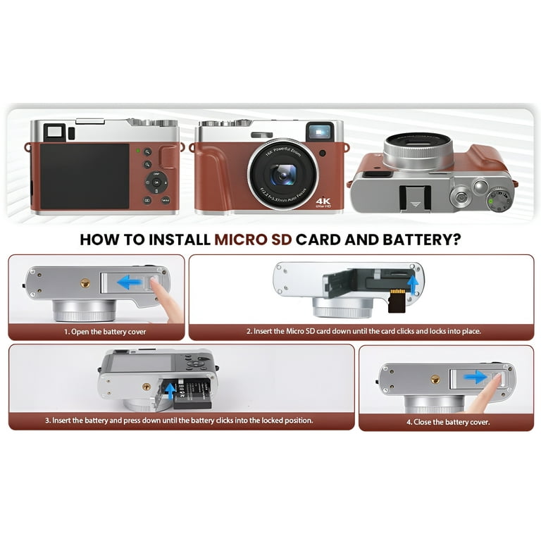 Amazon Canada: 4K Digital Camera for Photography Autofocus