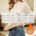 thumbnail image 3 of Tqcoqu Womens Solid Color Turtleneck Long Sleeve Ribbed Fleece Lined Thermal Base Layer Pullover Top,Women's,Size XS-L, 3 of 7