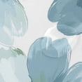 thumbnail image 4 of Wobogo Elegant Flowers in Shades Of Blue Bathroom Shower Curtain Set with Floor Mat and Hooks Ultra Waterproof Visible Slider Beads, 4 of 7
