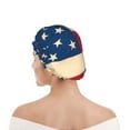 thumbnail image 6 of Gaeub American Flag Map Shower Caps for Women Men,Double Waterproof Layers Bathing Hat,Elastic and Reusable Bath Caps, 6 of 7