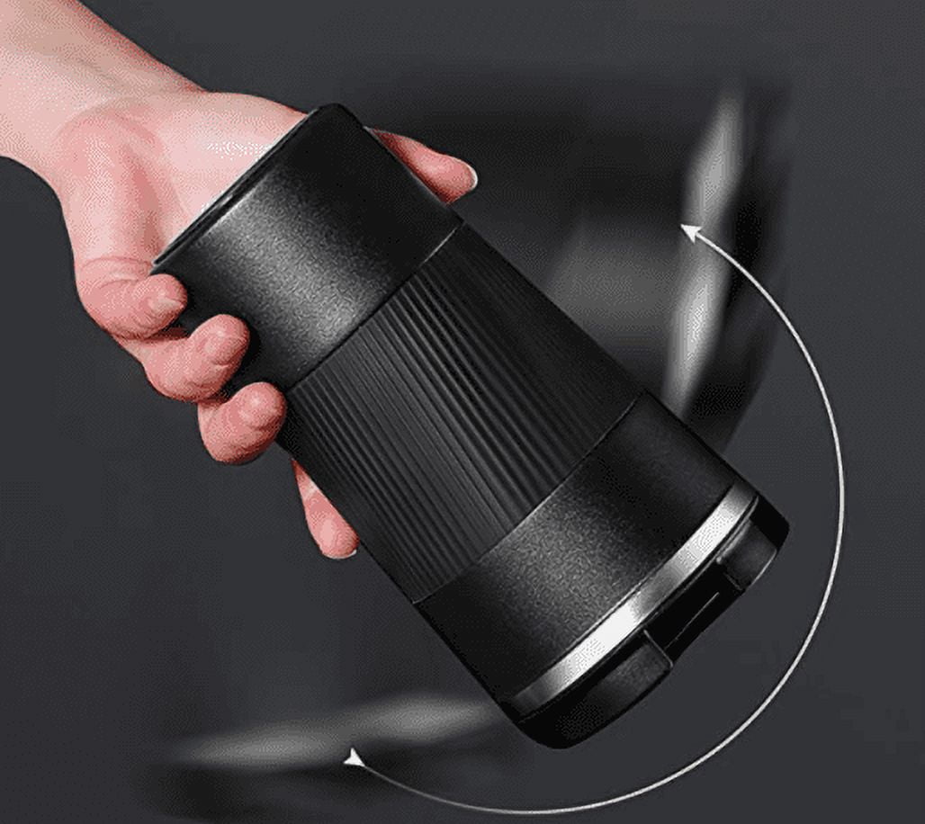 Décor Tasse De Voyage à Double Paroi En Acier Inoxydable – Garde Au Chaud Pendant 4 Heures – 12 Heures Au Froid – Compatible Avec Porte-gobelet De Voiture – Couvercle Rabattable Sécurisé