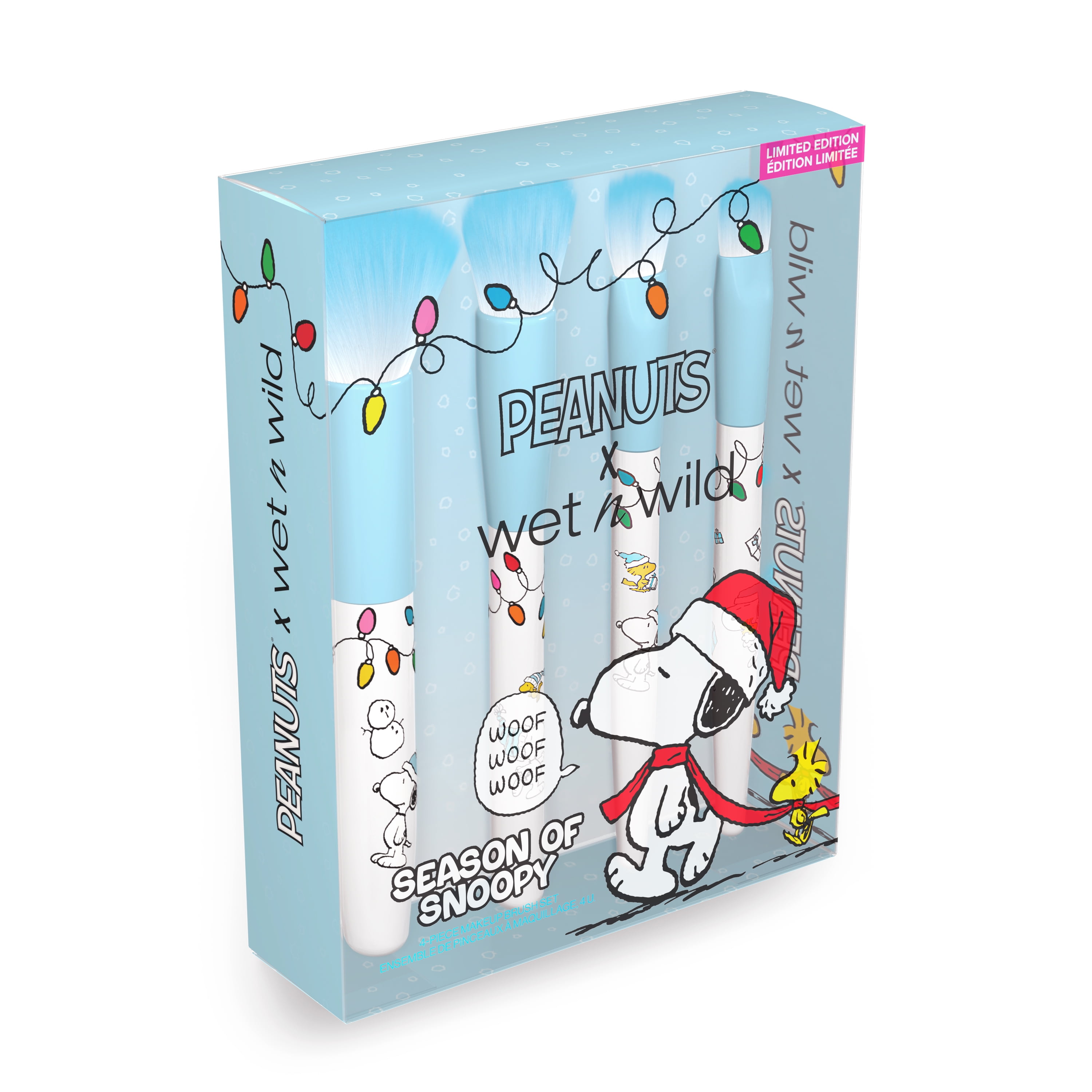 Wet N Wild Peanuts Snoopy 4-Piece Vegan Makeup Brush Set - Walmart.com