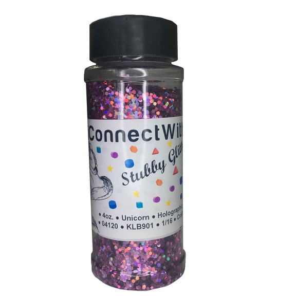 iConnectWith Glitter - Unicorn Purple, Stubby Holographic Glitter