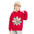 thumbnail image 2 of Cute Hoodies for Boys Girls Cartoon Graphic Printed Long Sleeve Cotton Hooded Sweatshirt Pullover Tops 2T-7T (2 Years, Red 01), 2 of 6