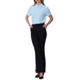 thumbnail image 2 of Cuerpo de mujer con botones INSPIRE CHIC, con cuello, de manga corta, leotardo de oficina, color azul claro, talla M, 2 of 4