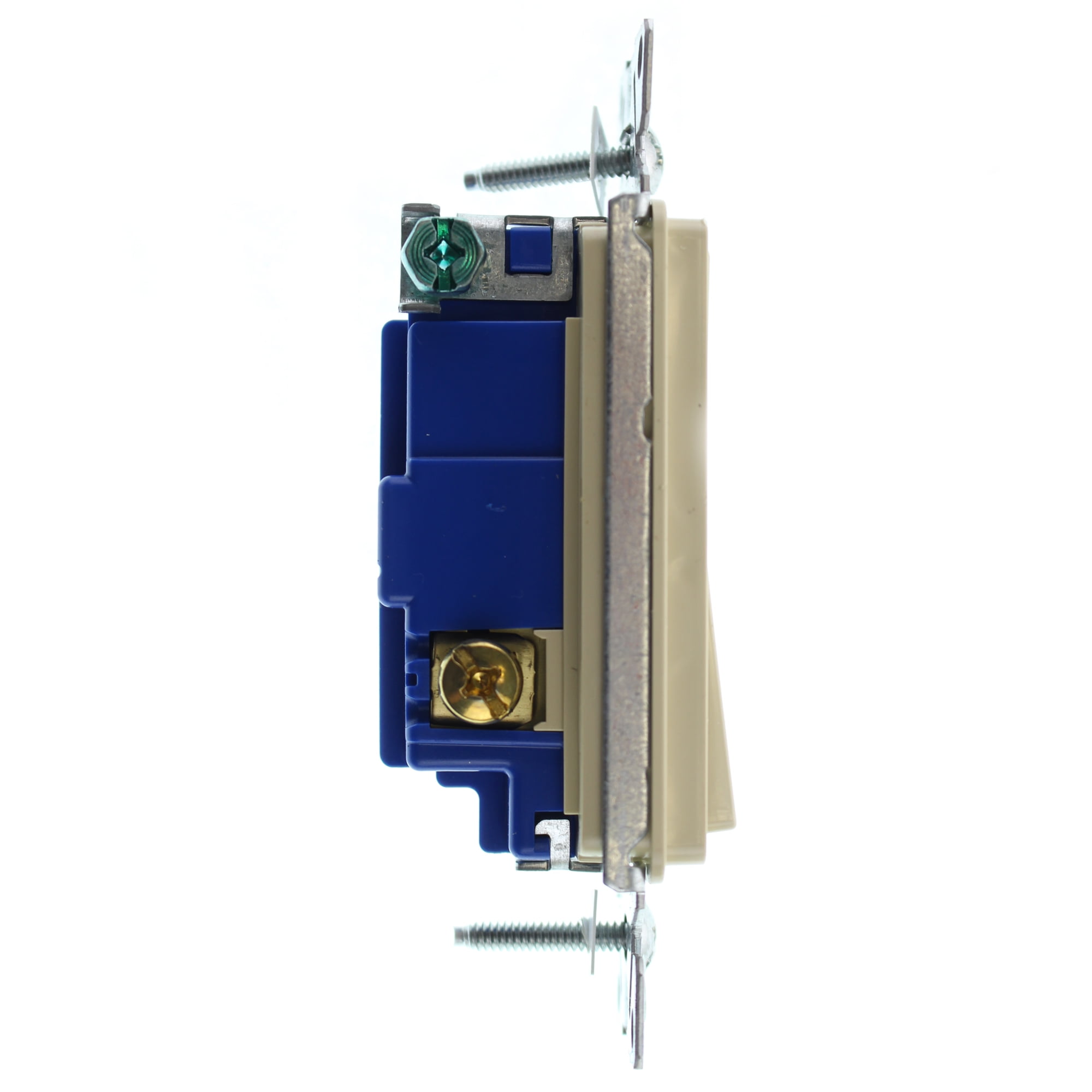 Hubbell RSD315IZ Decorator Rocker Switch, 3-Way, 15-Amp, 120/277-Volt, Ivory, (96-Pack)