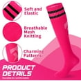 thumbnail image 5 of Soccer Shin Guards and Socks shin guard for Toddler Youth, Lightweight Soccer Shin Pads Protective Defender Gear for Sports Game-Rose Red,L, 5 of 9