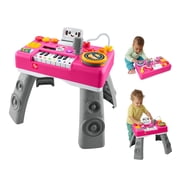 Fisher-Price Laugh & Learn Mix & Learn DJ Table, Pink Musical Learning Toy for Baby & Toddler