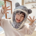 thumbnail image 4 of Daznico Children's Windproof Hat with Face and Earmuffs for Winter Thickened Pullover Design, 4 of 4