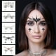 thumbnail image 5 of 5 hojas de pegatinas de gemas para el rostro, pegatinas de cristales para el rostro, joyas, pegatinas de diamantes de imitación para el rostro, pegatinas de gemas y diamantes de imitación, pegatinas, 5 of 6