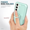 thumbnail image 2 of Petocase for Samsung Galaxy S23 Plus,with 2 Screen Protector & 2 Lens Protector Case Heavy Duty Full Body Shockproof Kickstand With 360° Ring Holder Support Car Mount,Green, 2 of 8