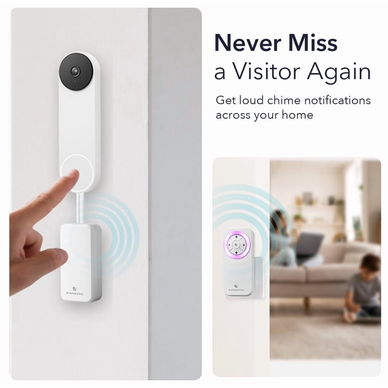 Wasserstein Doorbell Chime for Google Nest Doorbell (Wired, 2nd