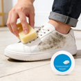 thumbnail image 5 of Sneaker Stain Remover, White Shoe Cleaner, 160G, Shoe Care Cream, Waterless Shoe Wash, Grime Lifting, Athletic Use, Blue Label, 1 Pc 1 Sponge, 5 of 6