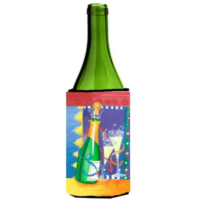 ""Caroline'S Treasures Aph8556Literk Botella de vino tostado para celebración de año nuevo Koozie Hugger 750 ml multicolor""