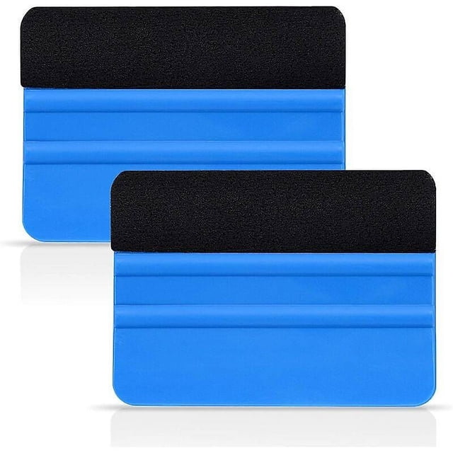 Squeegee with Fiber Edge for Car Vinyl Wrapping, Durable Window Film Squeegee, Squeegee Decal Sticker(2 Pack)