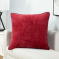 thumbnail image 2 of Videri Home 20"x20" Burgundy/Green Maya Velvet Decorative Throw Pillow Covers, Rich Color for Dining Nook(2 Pack), 2 of 6