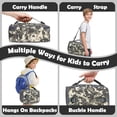thumbnail image 6 of GYEUKHAM Kids Insulated Lunch Bag,Durable School Lunch Box with Shoulder Strap & Bottle Holder,Water-Resistant Thermal Cooler Tote for Boys & Girls,Digital Camo, 6 of 8