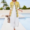 thumbnail image 3 of Freddie Yellow Jacket Long Sleeved Shirt Dress dress korean style summer dress for women, 3 of 6