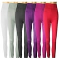thumbnail image 3 of Mepaouo Workout Leggings for Women High Waisted Tummy Control Compression Running Yoga Pants(Pink,2XL), 3 of 4