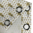 thumbnail image 4 of Ambesonne Guitar Grommet Curtain, Retro Hand Drawn Style, 50" x 108", Pale Coffee Black Pink, 4 of 6