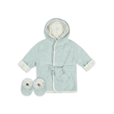 UPC: 0032633137051 | Just Born Baby Girl or Boy or Unisex Bath Robe Set 2-Piece (0-9 Months)