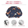 thumbnail image 3 of Kdxio Cartoon Fox Print Shower Cap for Women,Elastic and Reusable,Double Waterproof Layers Bathing Hat, 3 of 6