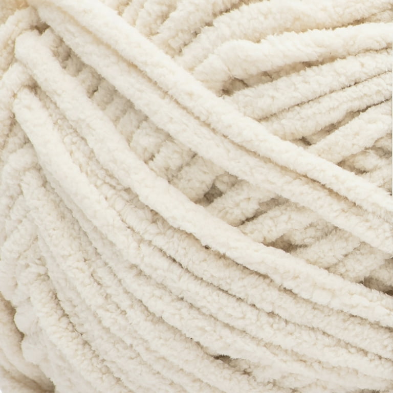Bernat® Blanket™ #6 Super Bulky Polyester Yarn, Vintage White 10.5oz/300g,  220 Yards (4 Pack)