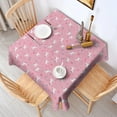 thumbnail image 2 of Pink Cartoon Unicorn Pattern Square Tablecloth,Waterproof Square Table Cover,Wipeable Spillproof Washable Table Cover for Home Kitchen Party Decor 60"x60"(152x152cm), 2 of 6