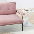 thumbnail image 5 of Jopath 53" Loveseat Sofa Couch for Small Spaces,Corduroy 2-Seater Love Seats Sofa Couch for Apartment, Bedroom,Pink, 5 of 7
