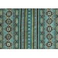 thumbnail image 1 of Ahgly Company Indoor Rectangle Abstract Light Blue Modern Area Rugs, 2' x 5', 1 of 4