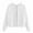 White, variant on EDFBUYKRS Female Long Sleeve Hoodie Solid Front Pocket Zipper Hooded Long Sleeve Sweatshirt Blouse for Women Casual Comfort Pullover Top L