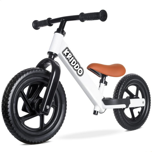 KRIDDO Balance Bike 2 Year Old, Toddler Balance Bike for Kids Aged 2-5, with DIY Colorful Stickers, Non-Slip Sporty Footrest, Racing-Style Frame, Gift for 2-4 Boys and Gi