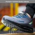 thumbnail image 5 of Work Shoes Men's Safety Shoes Breathable Lightweight Steel Toe Shoes Non-Slip Comfortable Fashion 6-9, 5 of 8