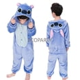 thumbnail image 5 of Disfraz de Stitch para adultos y niños, disfraz de Stitch Angel, mono, pijama con capucha, ropa de dormir, disfraz de Halloween para mujer, 5 of 5