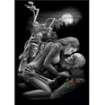 thumbnail image 1 of Pintura de diamante, Cool Skull Love Personalidad 5D Dibujo de diamante Taladro completo Gran bordado de bricolaje Punto de cruz Decoración Sala de estar Dormitorio Art_Deco 30 x 40 cm Skull Love WD.WDQZL Hogar, 1 of 6