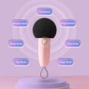 Divoom Wireless Bluetooth Karaoke Speaker with Microphone, Voice Change, FM Radio, 10W, Pink
