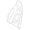 Genuine OE Porsche Seat Back Panel - 970-521-303-02-OK6
