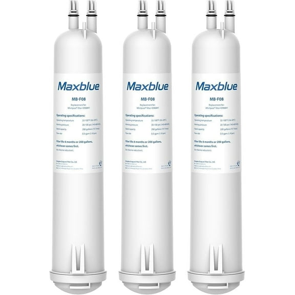 Maxblue Refrigerator Water Filter, 3 Filters