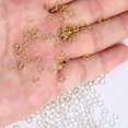 thumbnail image 6 of Alexcraft 1000Pcs Open Jump Rings 14K Gold Plated and Silver Round Rings Connector Clasp Rings Bulk for Jewelry Making Crafts Supplies Necklace Repair 4x0.7mm, 6 of 7