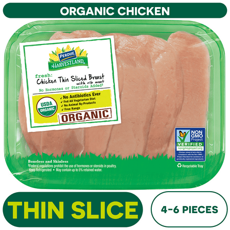 Perdue Harvestland, Fresh Thin-Sliced Boneless Chicken Breasts, 0.8-2.5 lb. Tray
