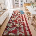 thumbnail image 3 of Hallway Runner Rug 2'x6', Indenpendence Day Kitchen Runner Rugs Non-Slip Carpet Mats, 4th of July Red Blue American Flag Bedside Rugs Runners Washable Floor Carpet for Bathroom Laundry Room, 3 of 8