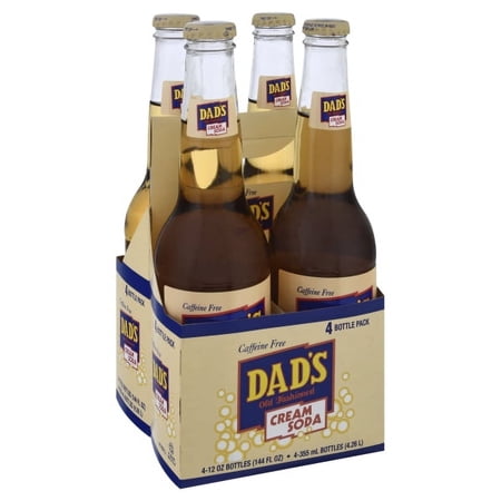 Dad's Old Fashioned Caffeine-Free Cream Soda, 12 Fl. Oz., 4 Count