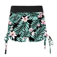 thumbnail image 5 of renvena Girls Beach Shorts Quick Drying Swimwear Bottoms Side Drawstring Swim Trunks Size 6-16 A Black 12, 5 of 7
