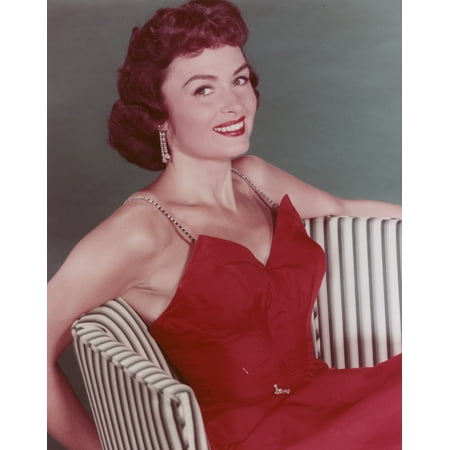 Donna Reed Posed in Red Gown Photo Print (24 x 30) | Walmart Canada
