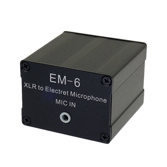 Drrntien Professional Electret Mic XLR To 3.5mm Interfaces Converter Plugs and Play Design With Noise reductions Technology